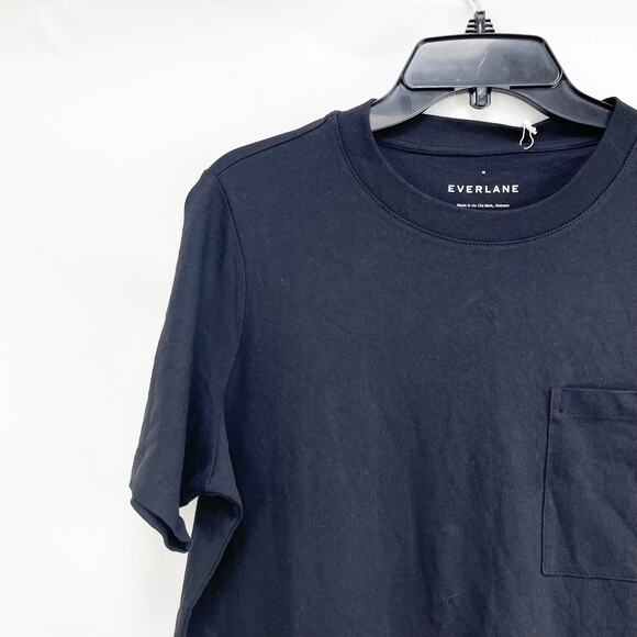 Everlane The Weekend Tee Dress Small Black Short Sleeve Cotton NWT - Picture 4 of 8